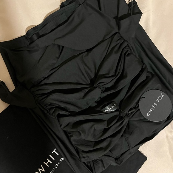 NWT White Fox Boutique What Would You Do Maxi Dress in Black - Picture 2 of 2